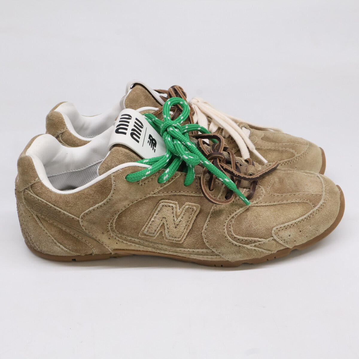 MIUMIU ミュウミュウ ｘNew Balance ニューバランス 530SL スエード スニーカー シューズ