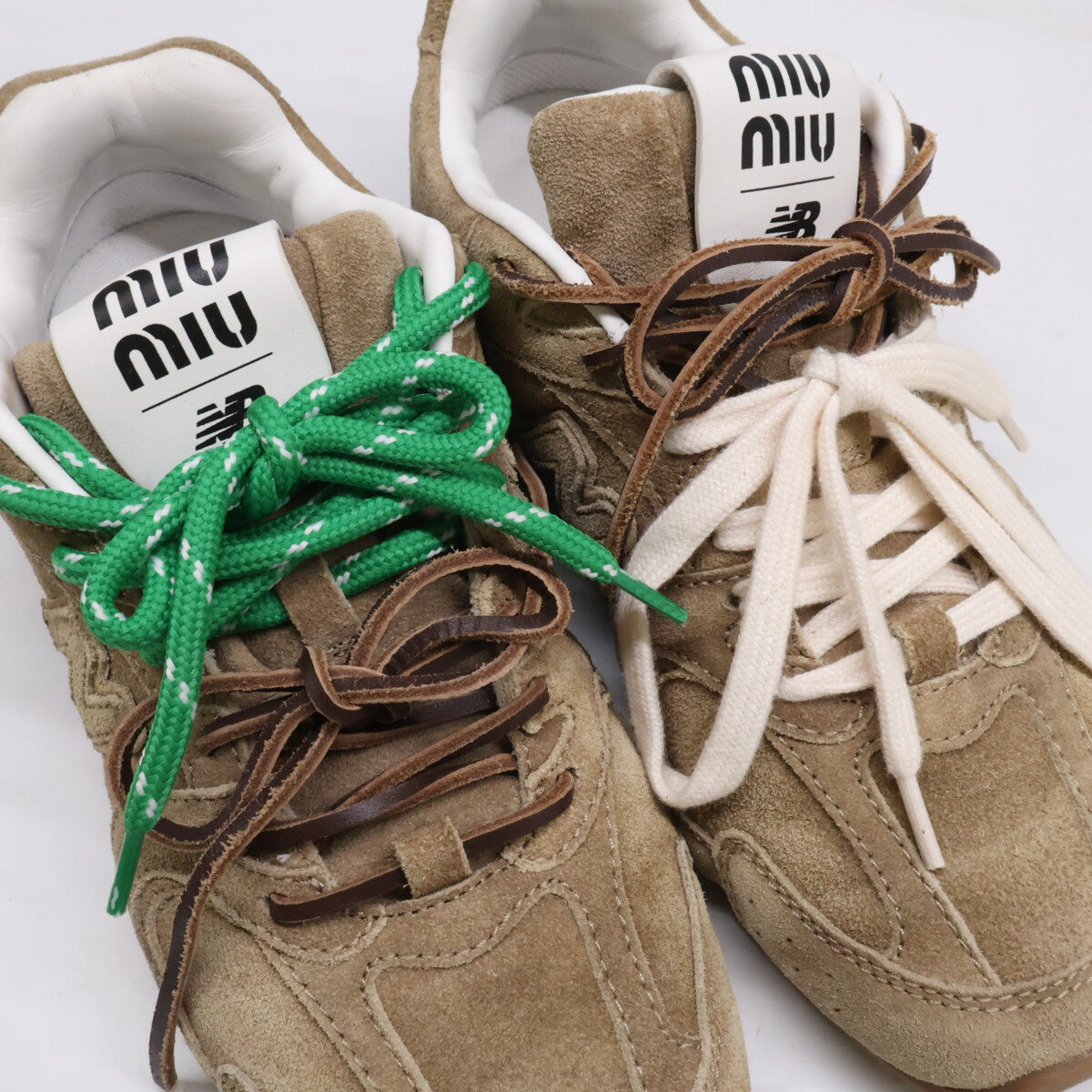 MIUMIU ミュウミュウ ｘNew Balance ニューバランス 530SL スエード スニーカー シューズ