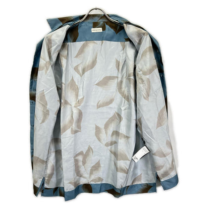 DRIES VAN NOTEN ドリスヴァンノッテン 【美品/25SS】スチールプリント シルク100％ オーバーサイズ 半袖シャツ トップス