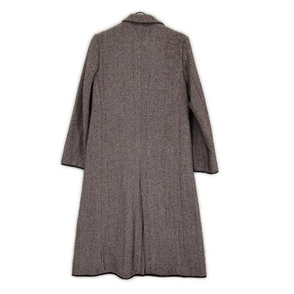 Plage プラージュ 18AW ブラウン ウール混 ヘリンボーン コート コート