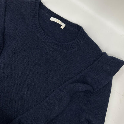 Chloe クロエ ネイビー カシミヤ100 フリルデザイン ニットトップス トップス