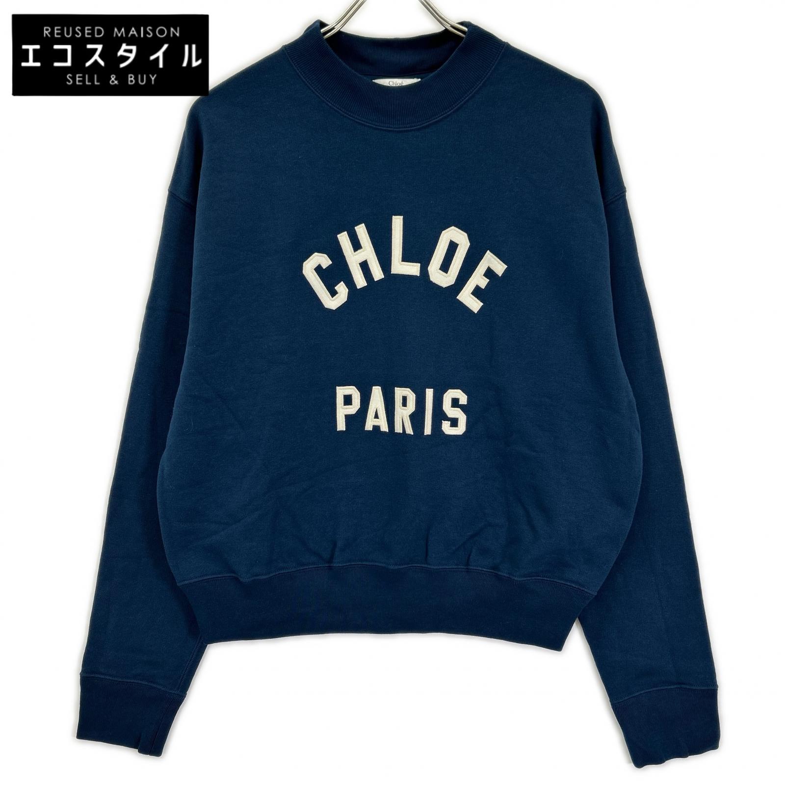 Chloe クロエ ネイビー CHLOE PARIS スウェット トップス
