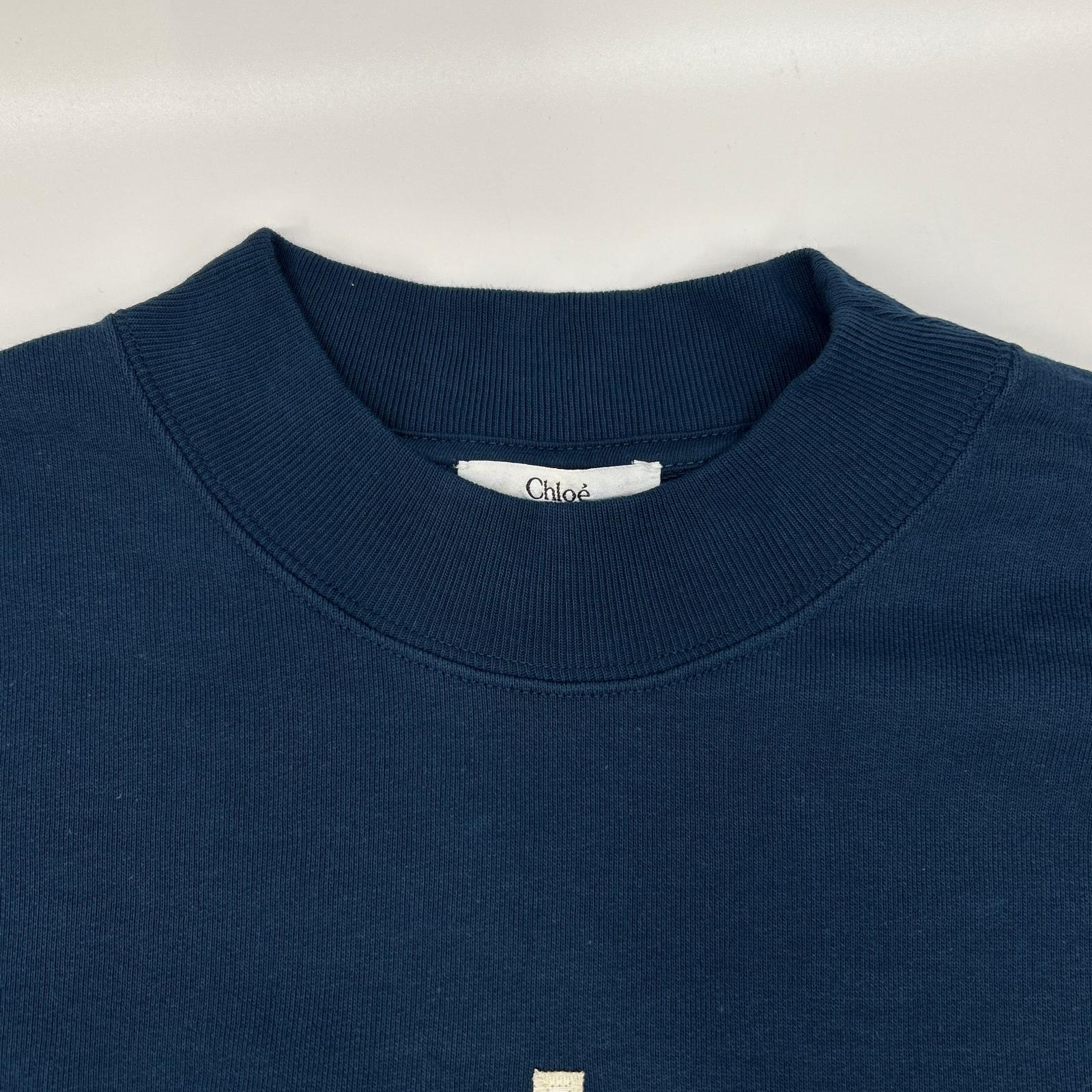 Chloe クロエ ネイビー CHLOE PARIS スウェット トップス