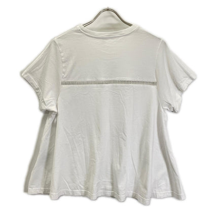 Chloe クロエ 24SS ホワイト コットン ハシゴレース Tシャツ トップス