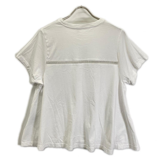 Chloe クロエ 24SS ホワイト コットン ハシゴレース Tシャツ トップス