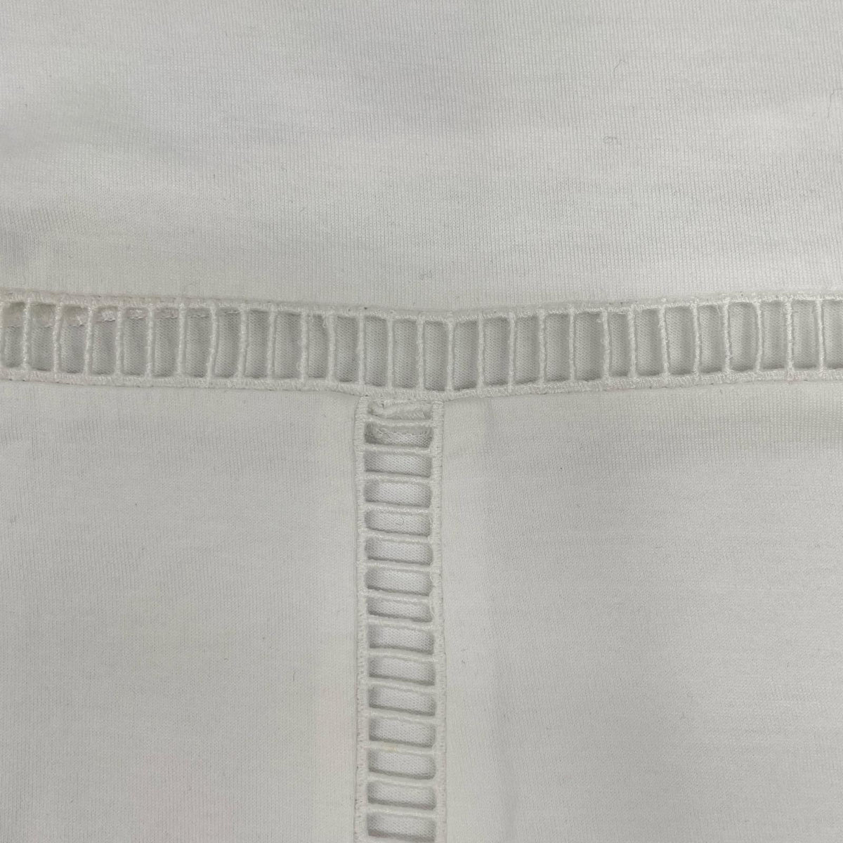 Chloe クロエ 24SS ホワイト コットン ハシゴレース Tシャツ トップス