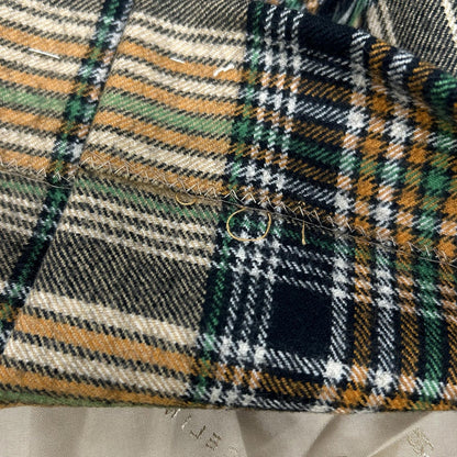 CELINE セリーヌ 80～90s　ヴィンテージ　ジェーシーシー期 イエローチェック プリーツスカート スカート