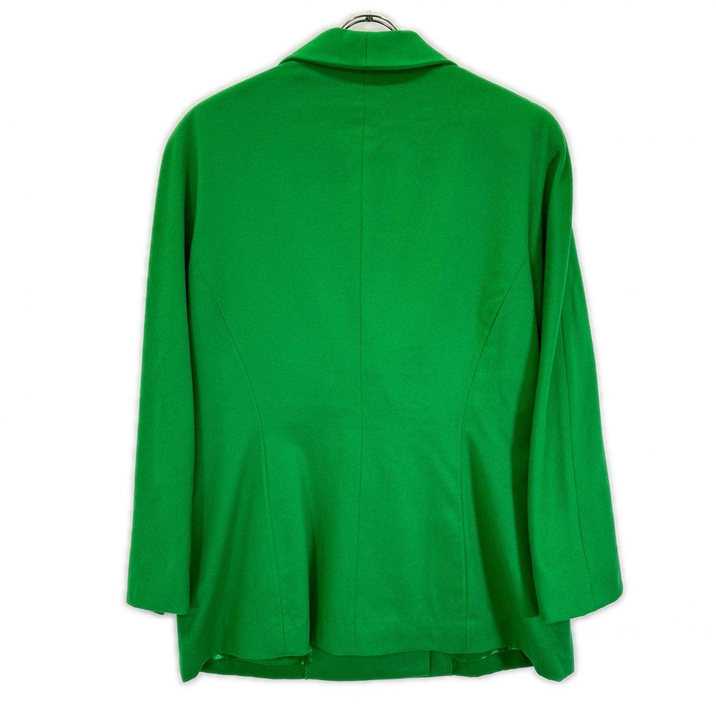 ESCADA エスカーダ 90s グリーン ウールカシミヤ 金ボタン ダブルテーラードジャケット ジャケット