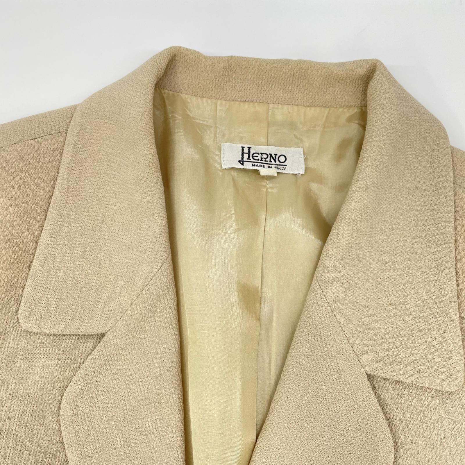 HERNO ヘルノ 90s ベージュ テーラードジャケット ジャケット