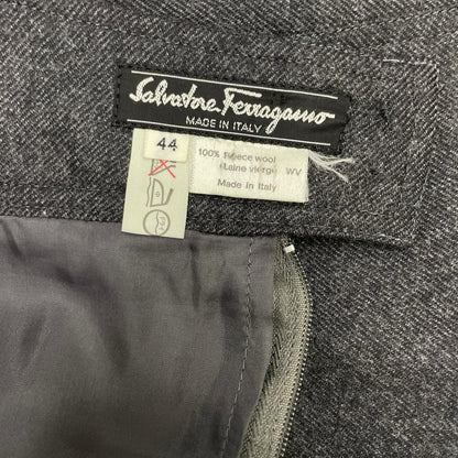 SalvatoreFerragamo サルバトーレフェラガモ グレー ウール100 タイトスカート スカート
