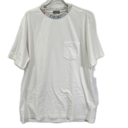 DIOR ディオール 383J644A0554 ネックデザイン刺繍ロゴ 胸ポケットTシャツ トップス