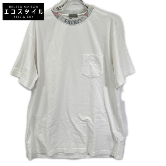 DIOR ディオール 383J644A0554 ネックデザイン刺繍ロゴ 胸ポケットTシャツ トップス