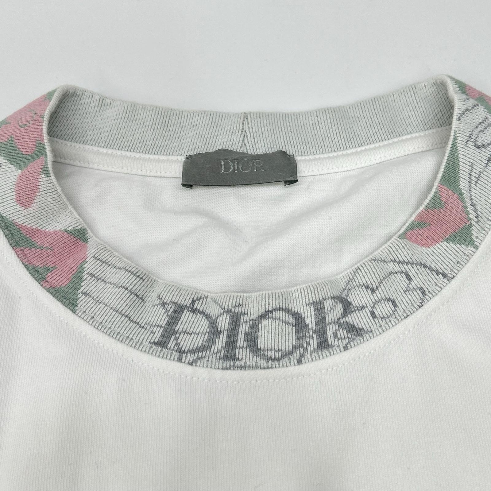 DIOR ディオール 383J644A0554 ネックデザイン刺繍ロゴ 胸ポケットTシャツ トップス