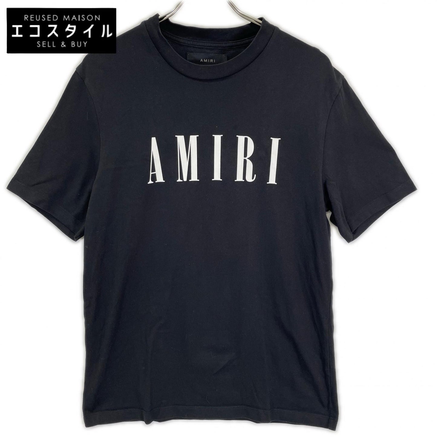 AMIRI アミリ ブラック 半袖 ロゴ Tシャツ トップス