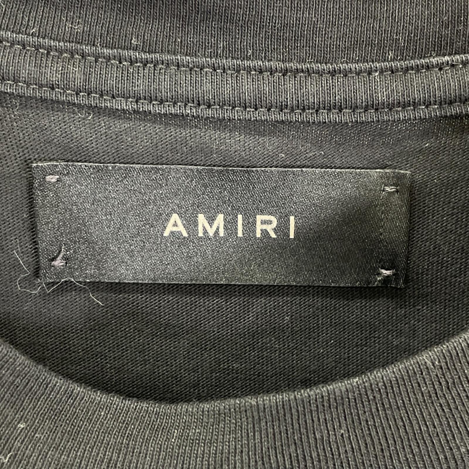 AMIRI アミリ ブラック 半袖 ロゴ Tシャツ トップス