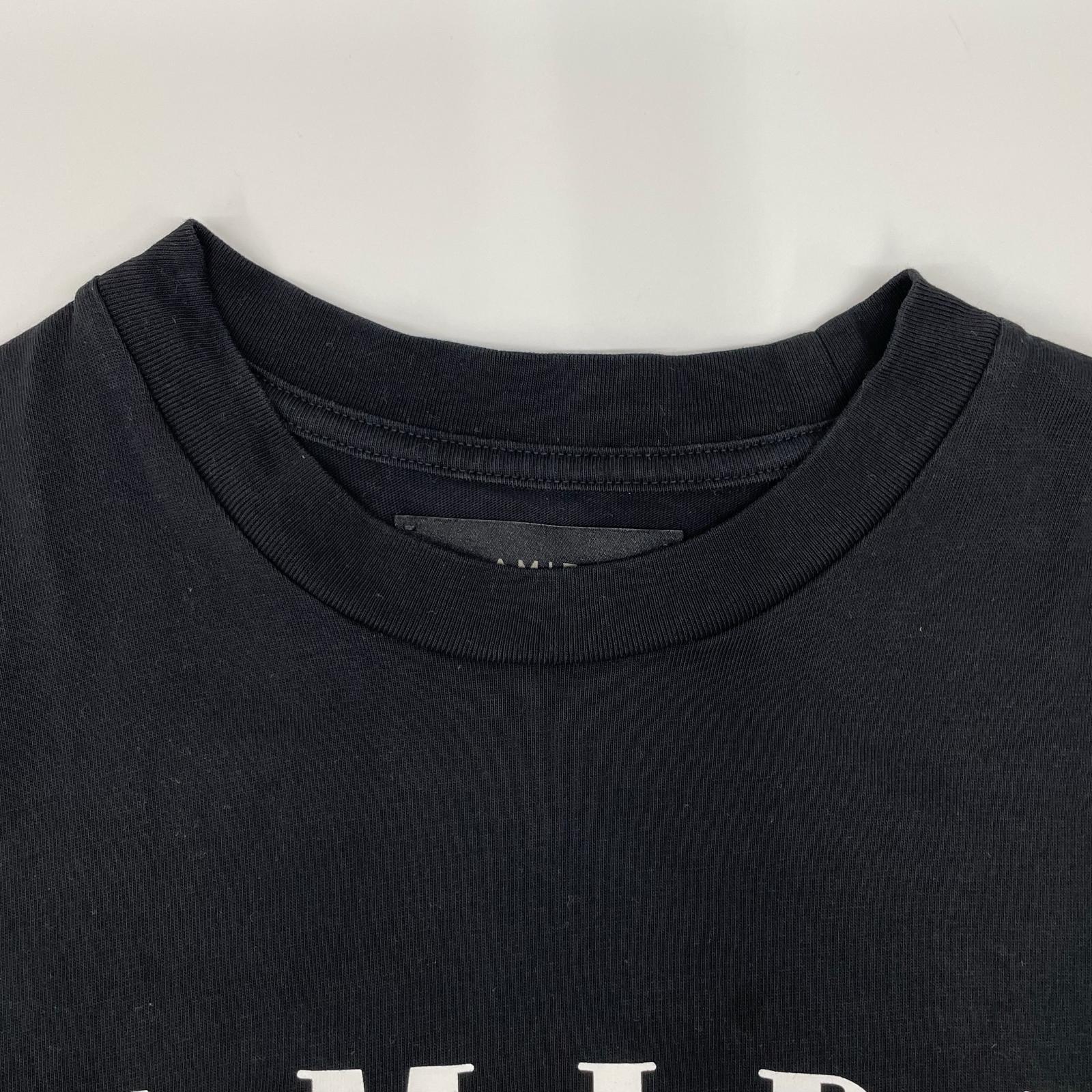 AMIRI アミリ ブラック 半袖 ロゴ Tシャツ トップス