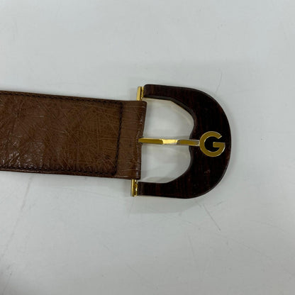 GUCCI グッチ ヴィンテージ オーストリッチレザー ロング コート