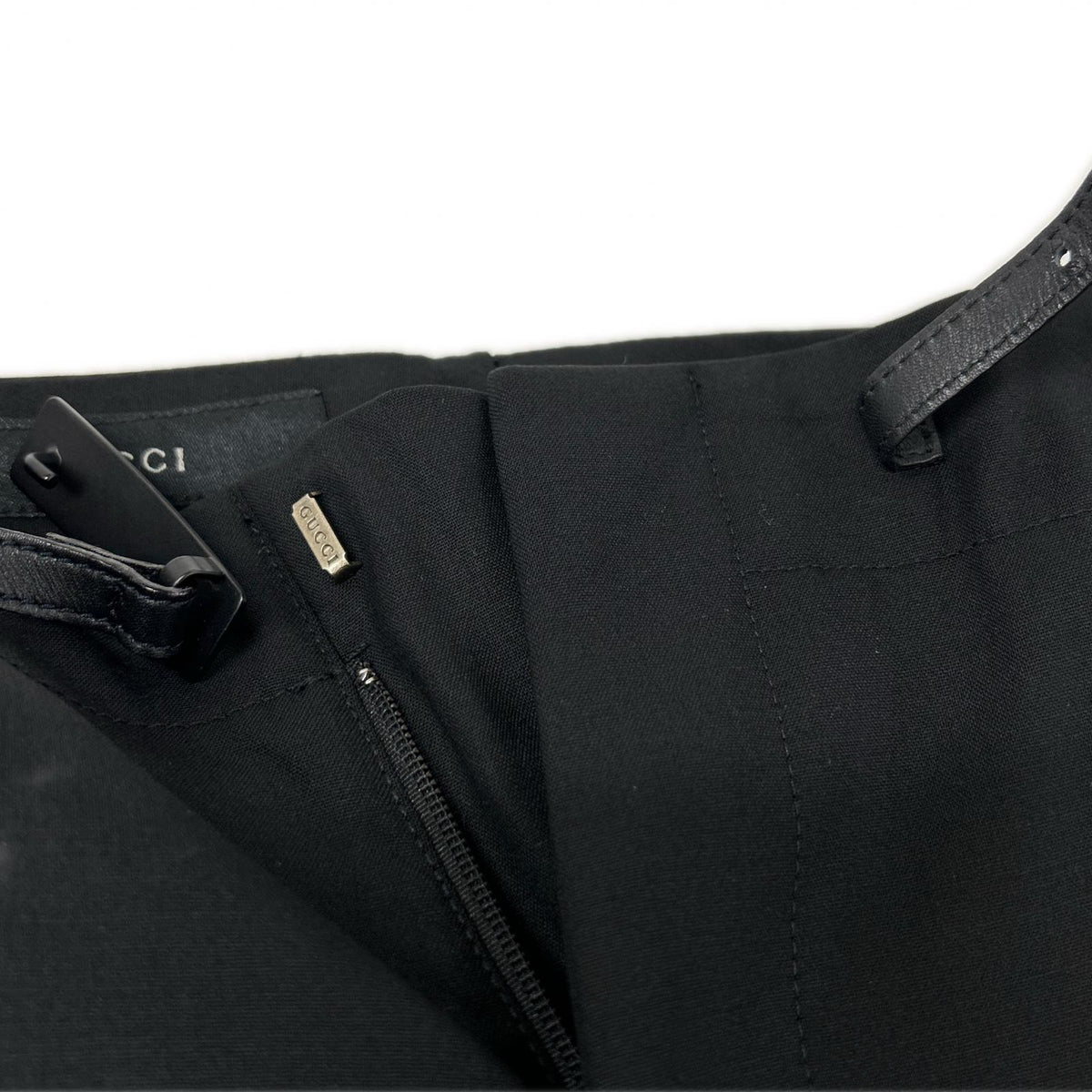 GUCCI Tom Ford era black center-pressed pants bottoms