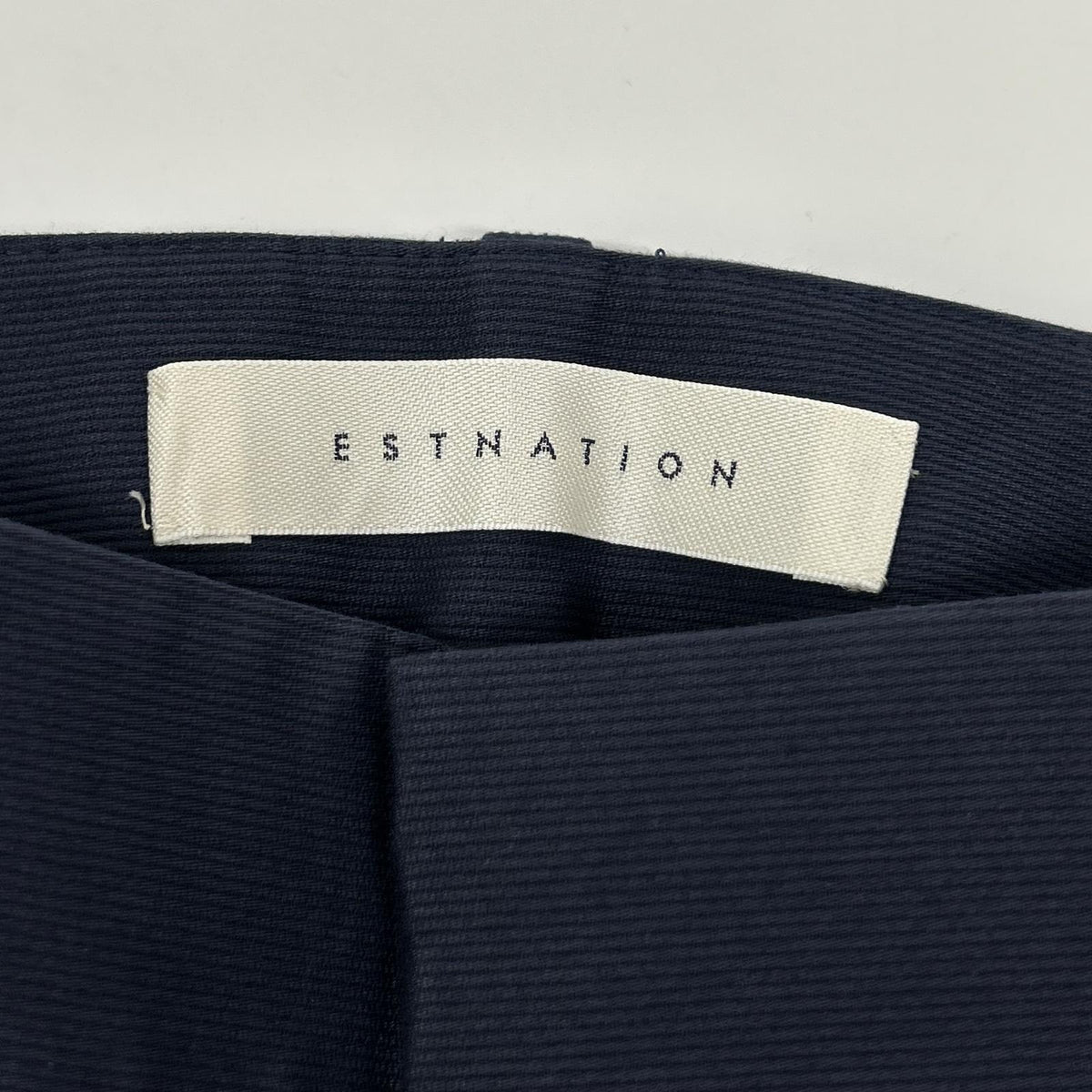 ESTNATION Estnation navy cotton-blend tapered cropped pants