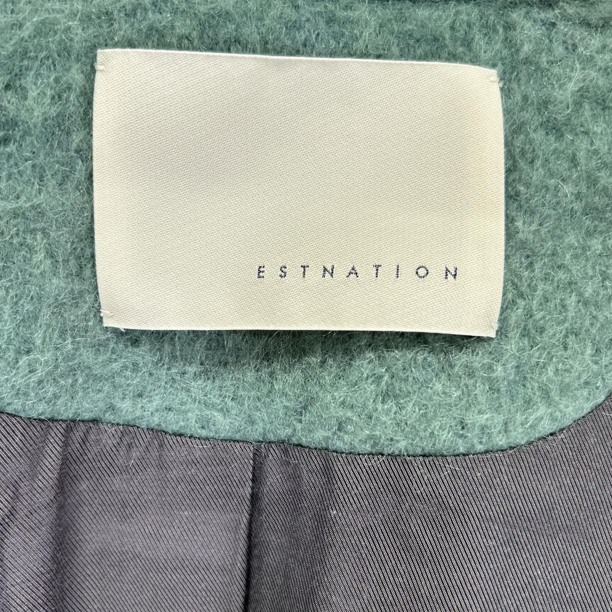ESTNATION エストネーション 82-161-01-100053 グリーン モヘアシャギーロングコート コート