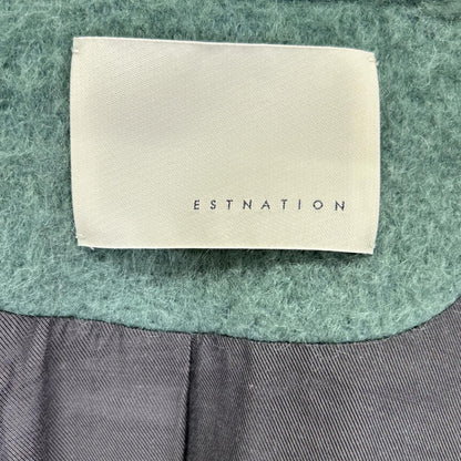 ESTNATION エストネーション 82-161-01-100053 グリーン モヘアシャギーロングコート コート