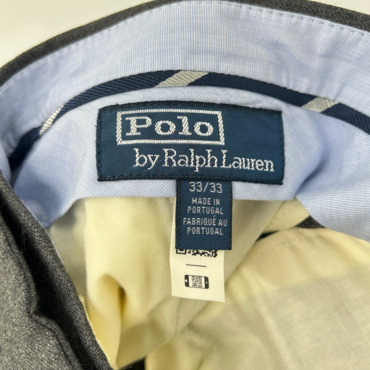 POLObyRalphLauren ポロラルフローレン グレー ウール サイドアジャスター スラックス ボトムス