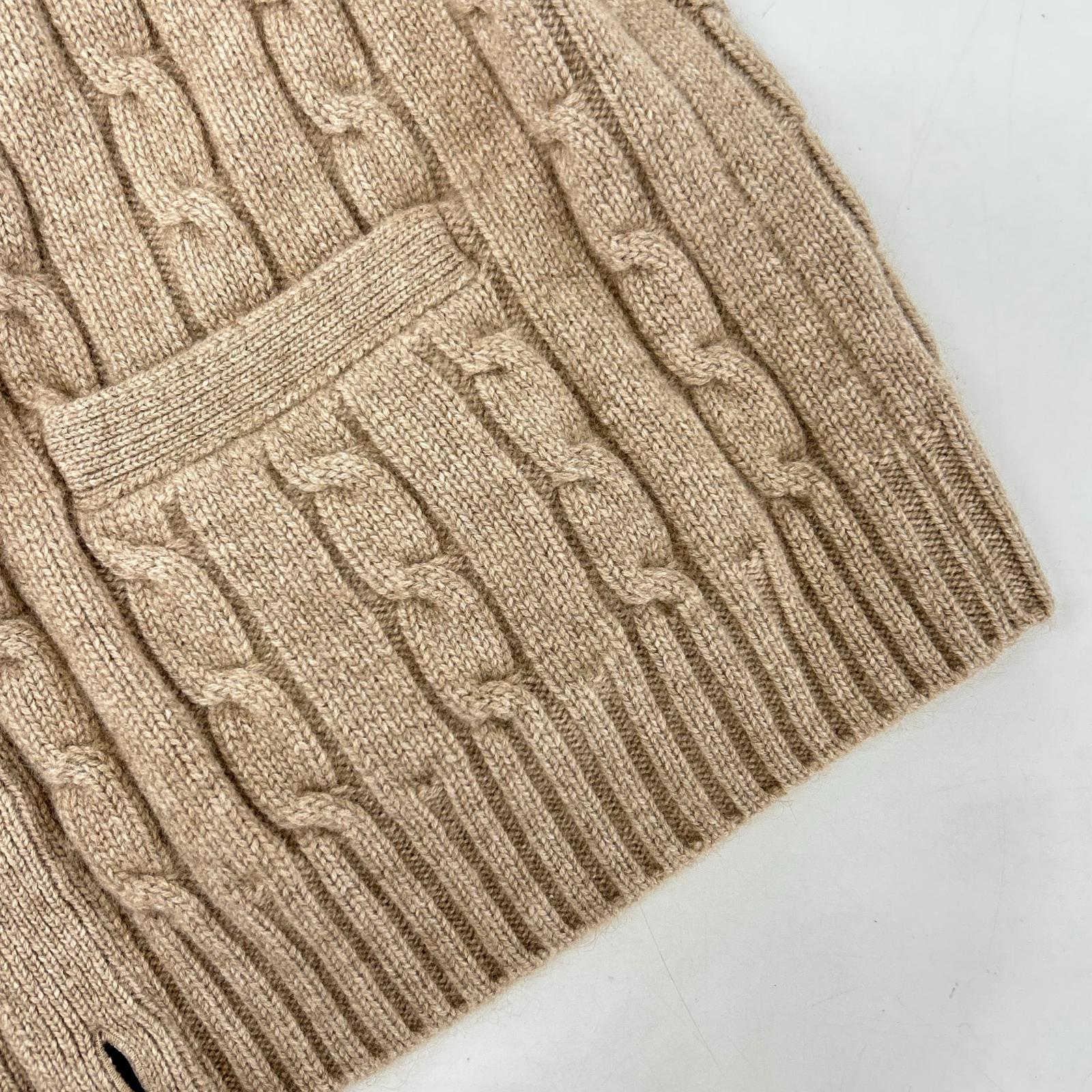 CELINE セリーヌ 【国内正規/23AW】2AD5G362W トリオンフ刺繍 カシミヤ ケーブル ニットカーディガン トップス