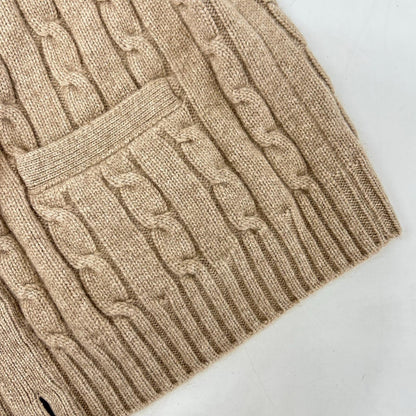 CELINE セリーヌ 【国内正規/23AW】2AD5G362W トリオンフ刺繍 カシミヤ ケーブル ニットカーディガン トップス