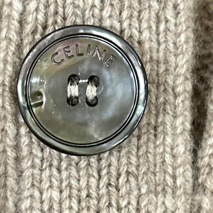 CELINE セリーヌ 【国内正規/23AW】2AD5G362W トリオンフ刺繍 カシミヤ ケーブル ニットカーディガン トップス