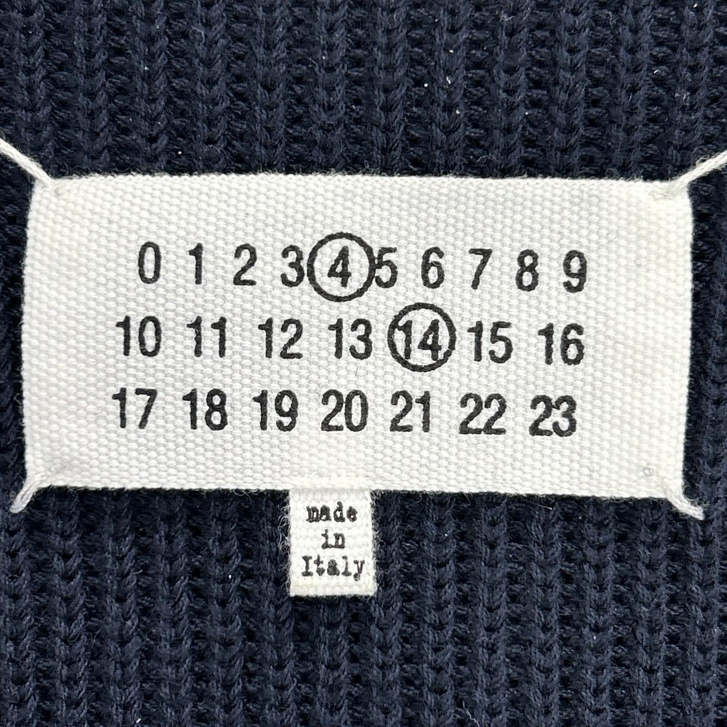 Maison margiela メゾンマルジェラ 4 14【国内正規/23AW】SI1HA0013 S17781 コットンｘウール 7ゲージ ドライバーズ ニットジャケット ジャケット