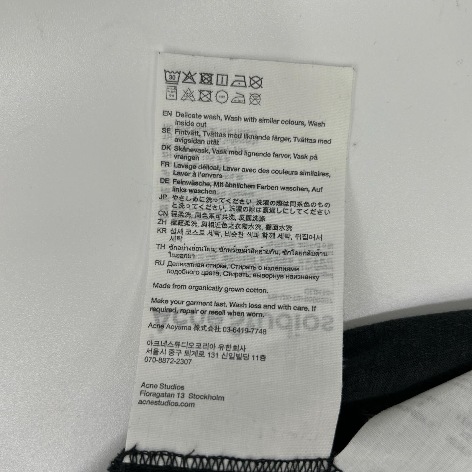 ACNE STUDIOS アクネ ストゥディオズ FN-UX-TSHI000237 フェード加工 長袖Tシャツ トップス