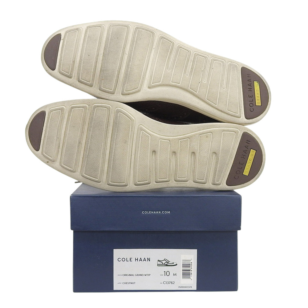 COLE HAAN コールハーン 美品 オリジナル グランド ウィングチップシューズ メンズ レザー ブラウン 10 C13762 シューズ