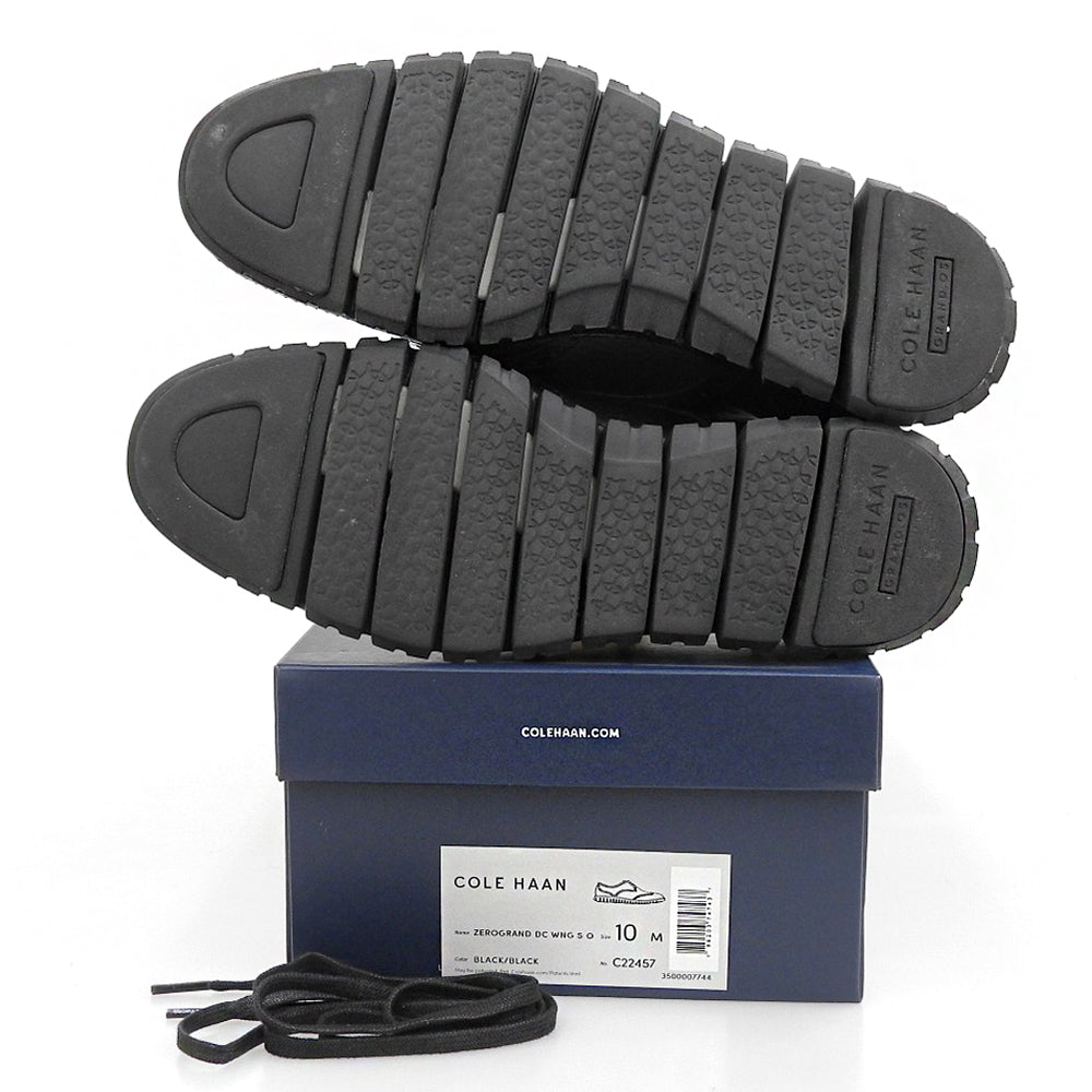 COLE HAAN コールハーン 美品 ゼログランド ウィングチップシューズ メンズ レザー ブラック 10 C22457 シューズ