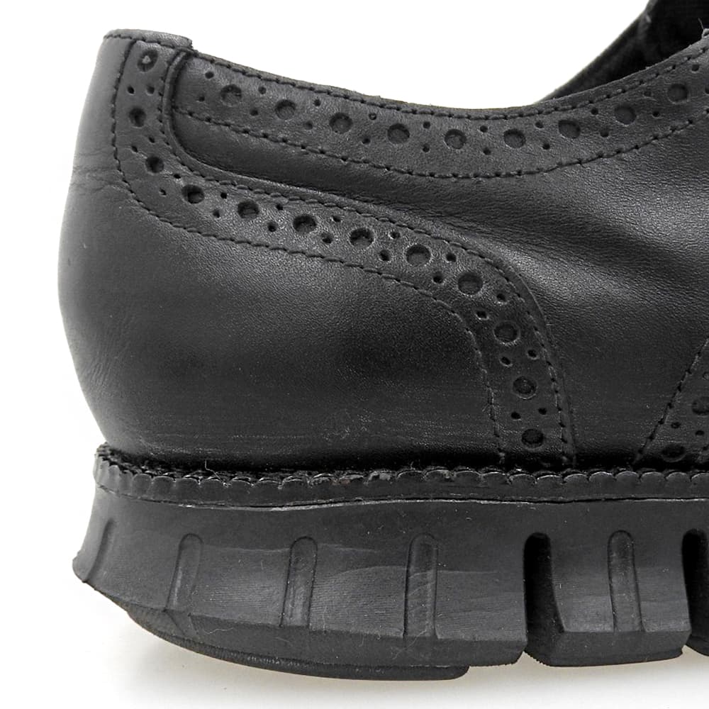 COLE HAAN コールハーン 美品 ゼログランド ウィングチップシューズ メンズ レザー ブラック 10 C22457 シューズ