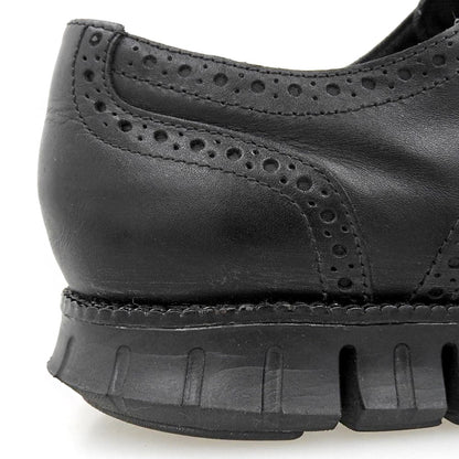 COLE HAAN コールハーン 美品 ゼログランド ウィングチップシューズ メンズ レザー ブラック 10 C22457 シューズ