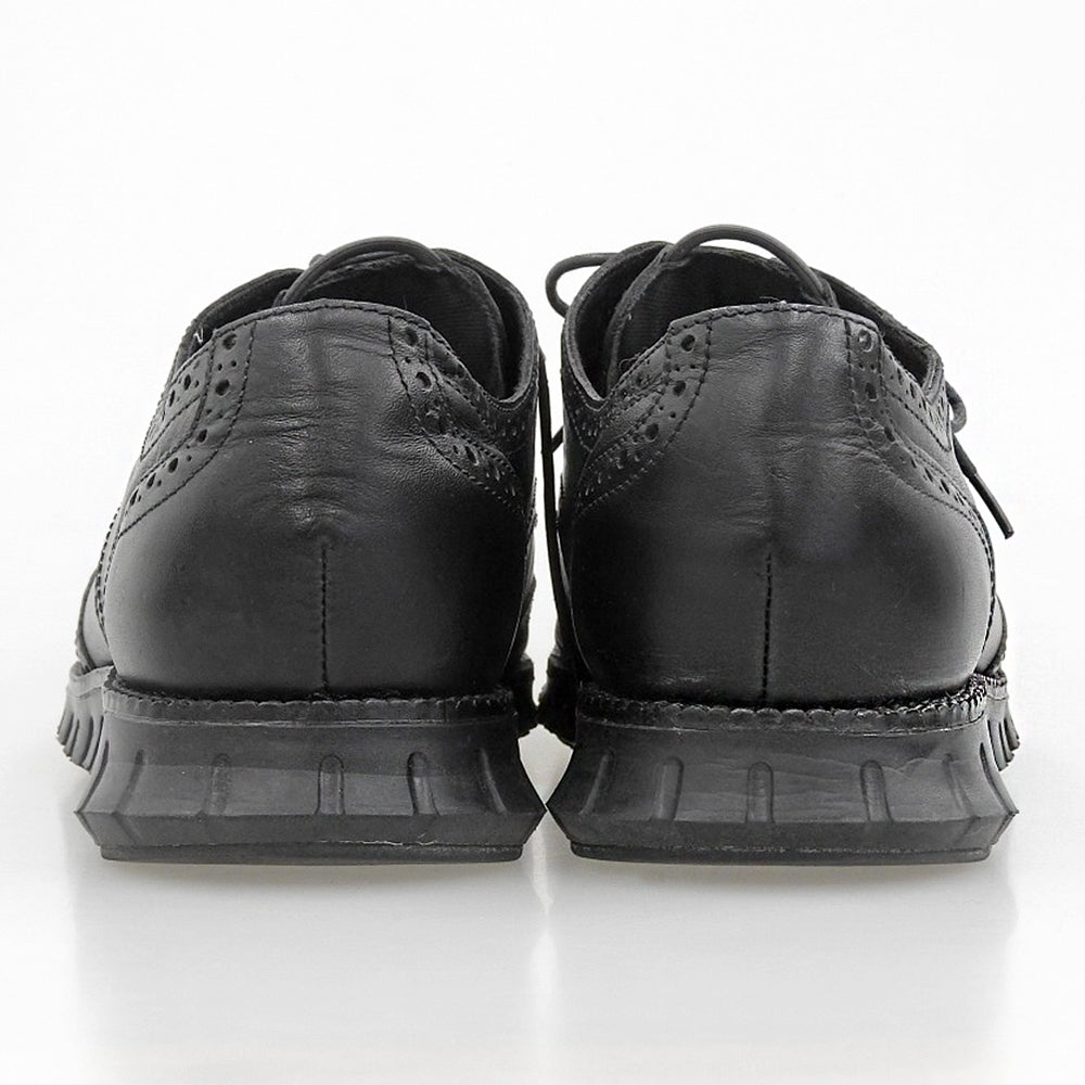 COLE HAAN コールハーン 美品 ゼログランド ウィングチップシューズ メンズ レザー ブラック 10 C22457 シューズ