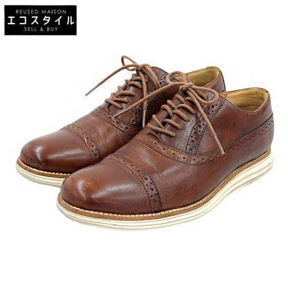 COLE HAAN コールハーン 美品 ルナグランド シューズ メンズ レザー ブラウン 9.5 C12609 シューズ
