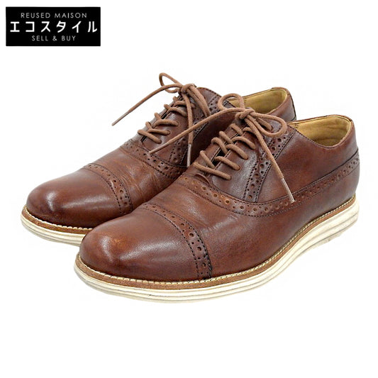 COLE HAAN コールハーン 美品 ルナグランド シューズ メンズ レザー ブラウン 9.5 C12609 シューズ