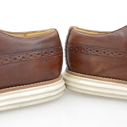 COLE HAAN コールハーン 美品 ルナグランド シューズ メンズ レザー ブラウン 9.5 C12609 シューズ