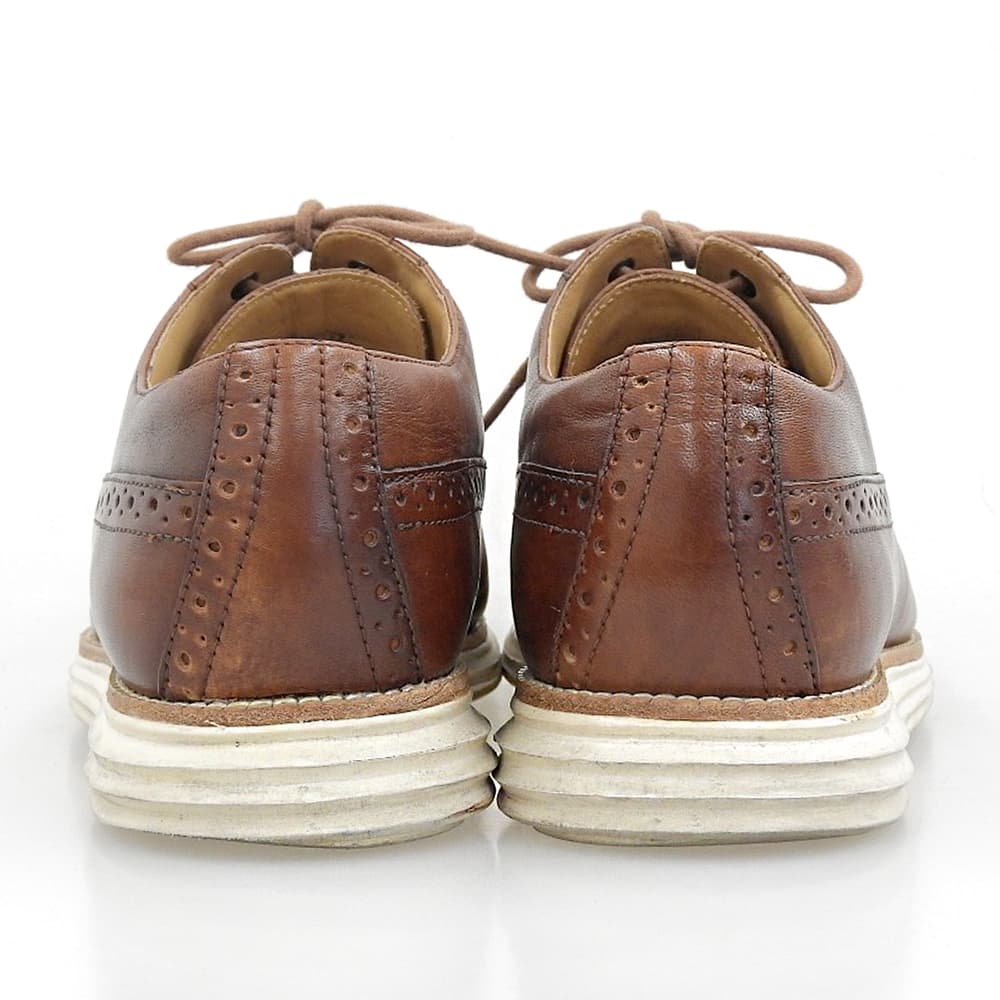 COLE HAAN コールハーン 美品 ルナグランド シューズ メンズ レザー ブラウン 9.5 C12609 シューズ