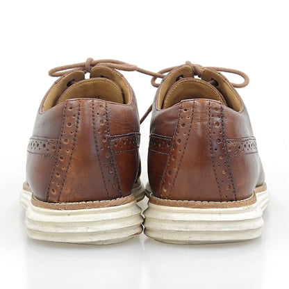 COLE HAAN コールハーン 美品 ルナグランド シューズ メンズ レザー ブラウン 9.5 C12609 シューズ
