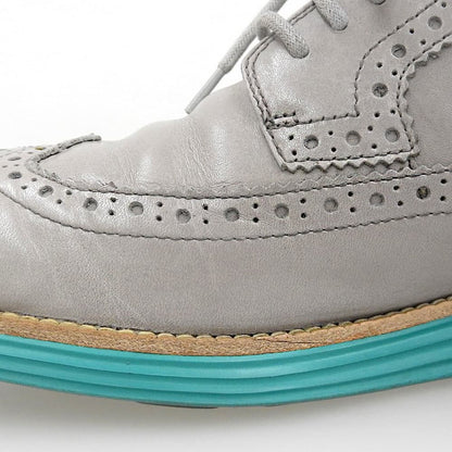 COLE HAAN コールハーン 美品 ルナグランド ウィングチップシューズ メンズ レザー グレー 10 C11948 シューズ