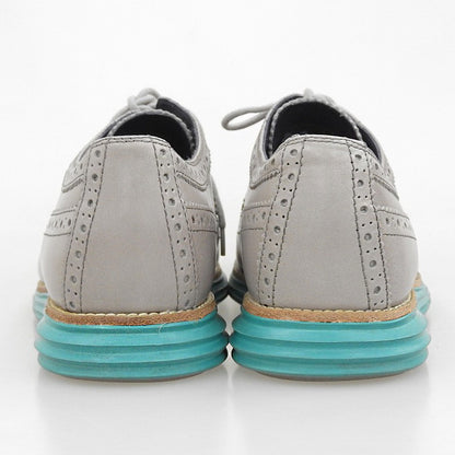 COLE HAAN コールハーン 美品 ルナグランド ウィングチップシューズ メンズ レザー グレー 10 C11948 シューズ