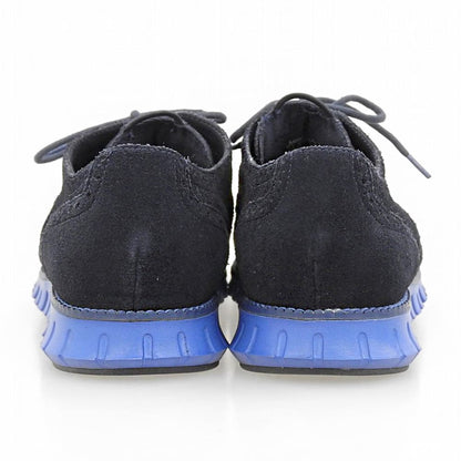 COLE HAAN コールハーン 美品 ゼログランド ウィングチップシューズ メンズ スエード ネイビー 10 C21380 シューズ