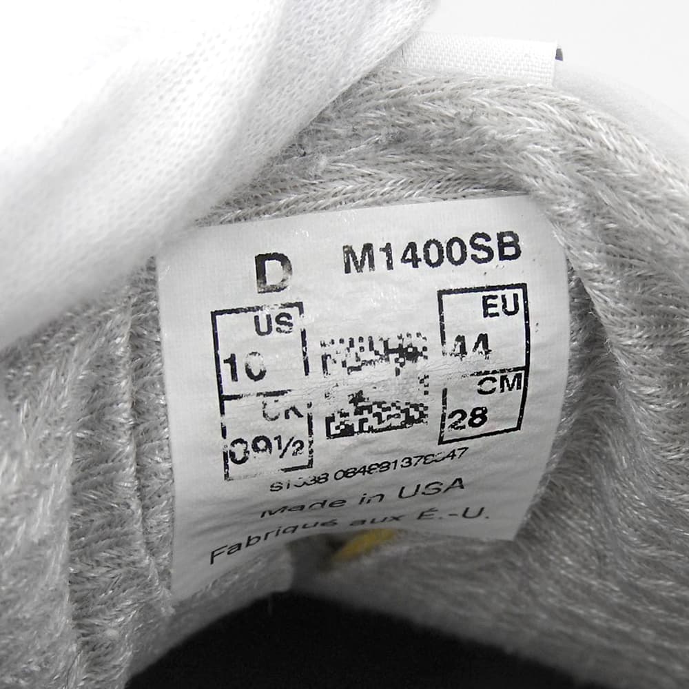 NEW BALANCE ニューバランス スニーカー シューズ メンズ スエード グレー 28cm M1400SB USA製 シューズ