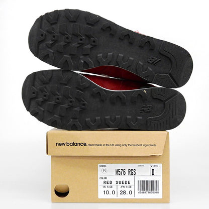 NEW BALANCE ニューバランス UK製 スエード スニーカー シューズ メンズ レッド 28cm M576RGS シューズ