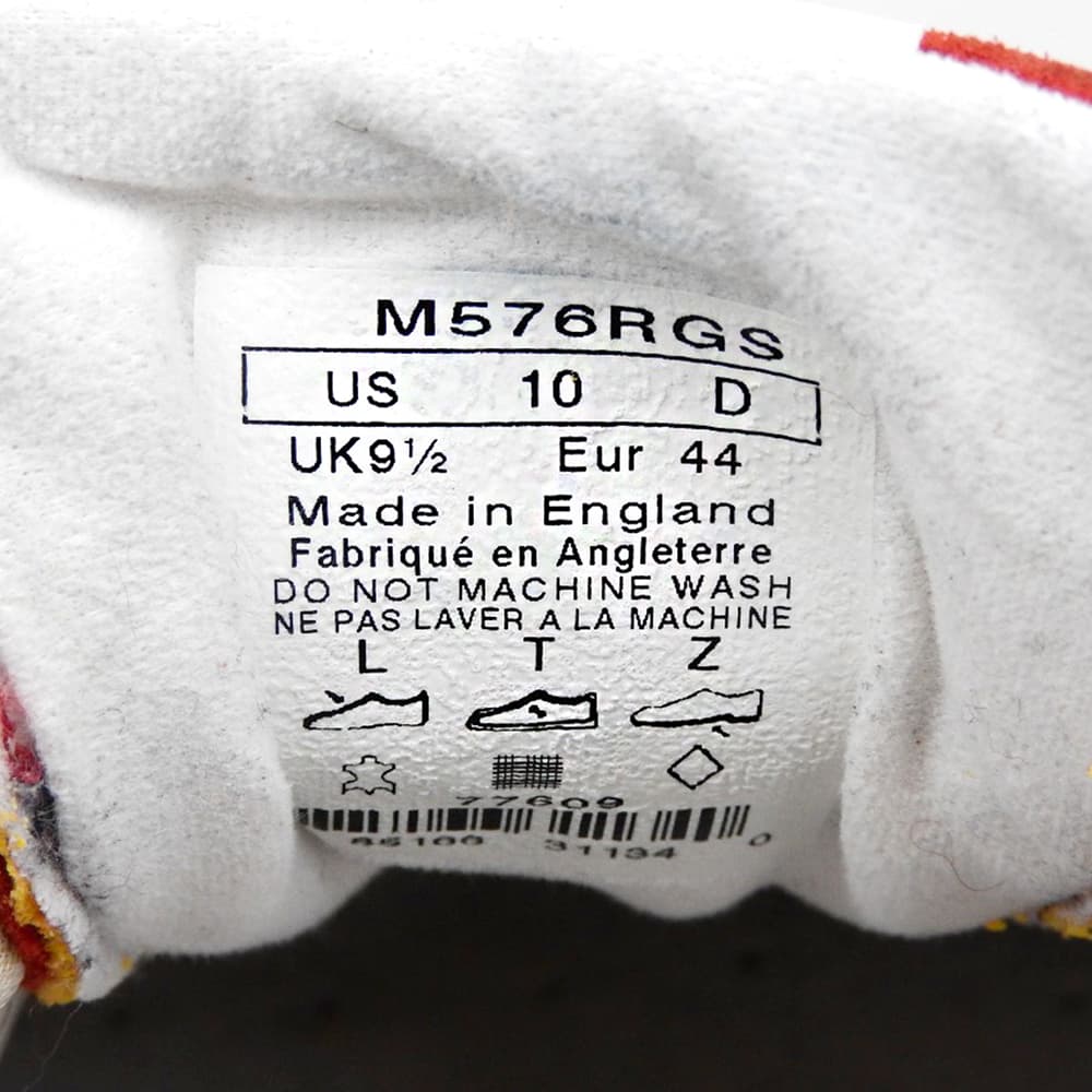NEW BALANCE ニューバランス UK製 スエード スニーカー シューズ メンズ レッド 28cm M576RGS シューズ