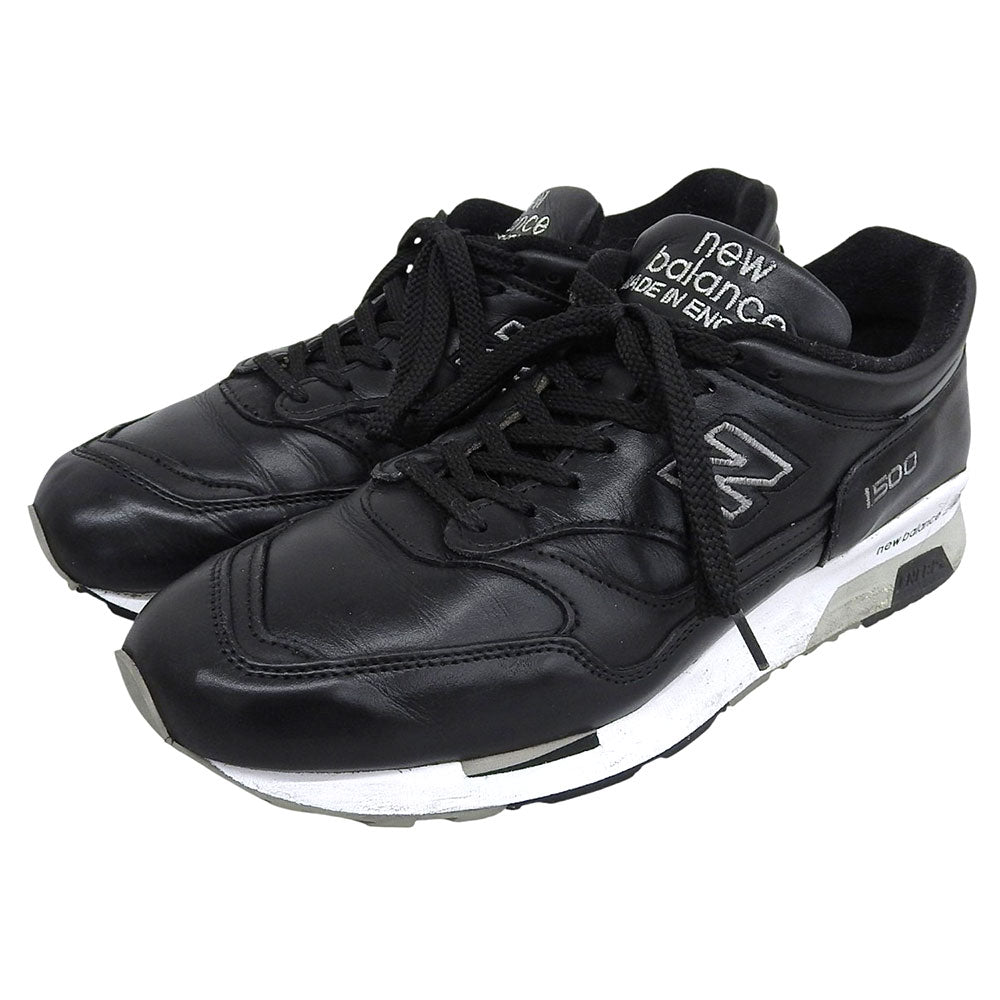 NEW BALANCE ニューバランス レザー スニーカー シューズ メンズ ブラック 28.5cm M1500BK UK製 シューズ