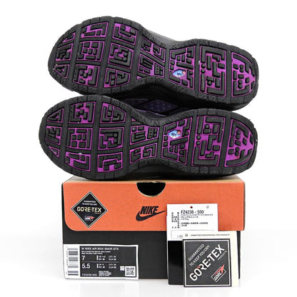 NIKE ナイキ 美品 AirMax SNDR GORE-TEX スニーカー シューズ レディース パープル×グレー 24cm FZ4238-500 シューズ