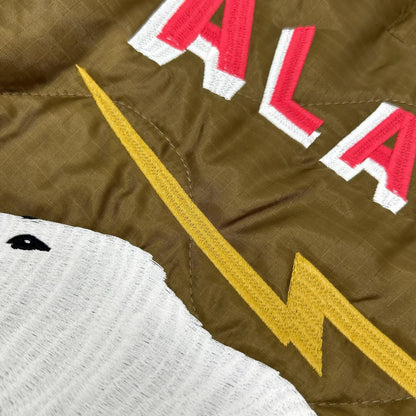 HOUSTON ヒューストン カーキ アラスカクマ刺繍 EMBROIDERY M-65 JACKET LINER ジャケット